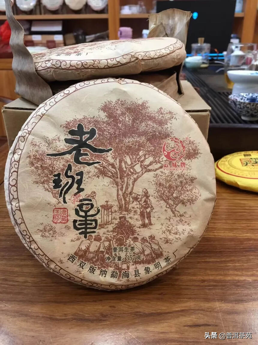 2019年纯料老班章古树茶，357克/片#普洱茶#