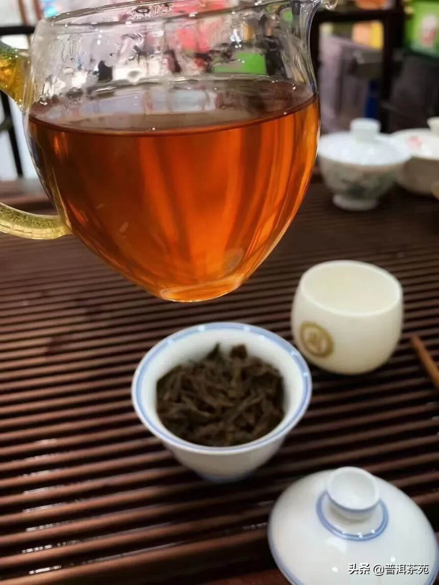 02年普洱红丝带小方砖#茶生活# #喝茶#
