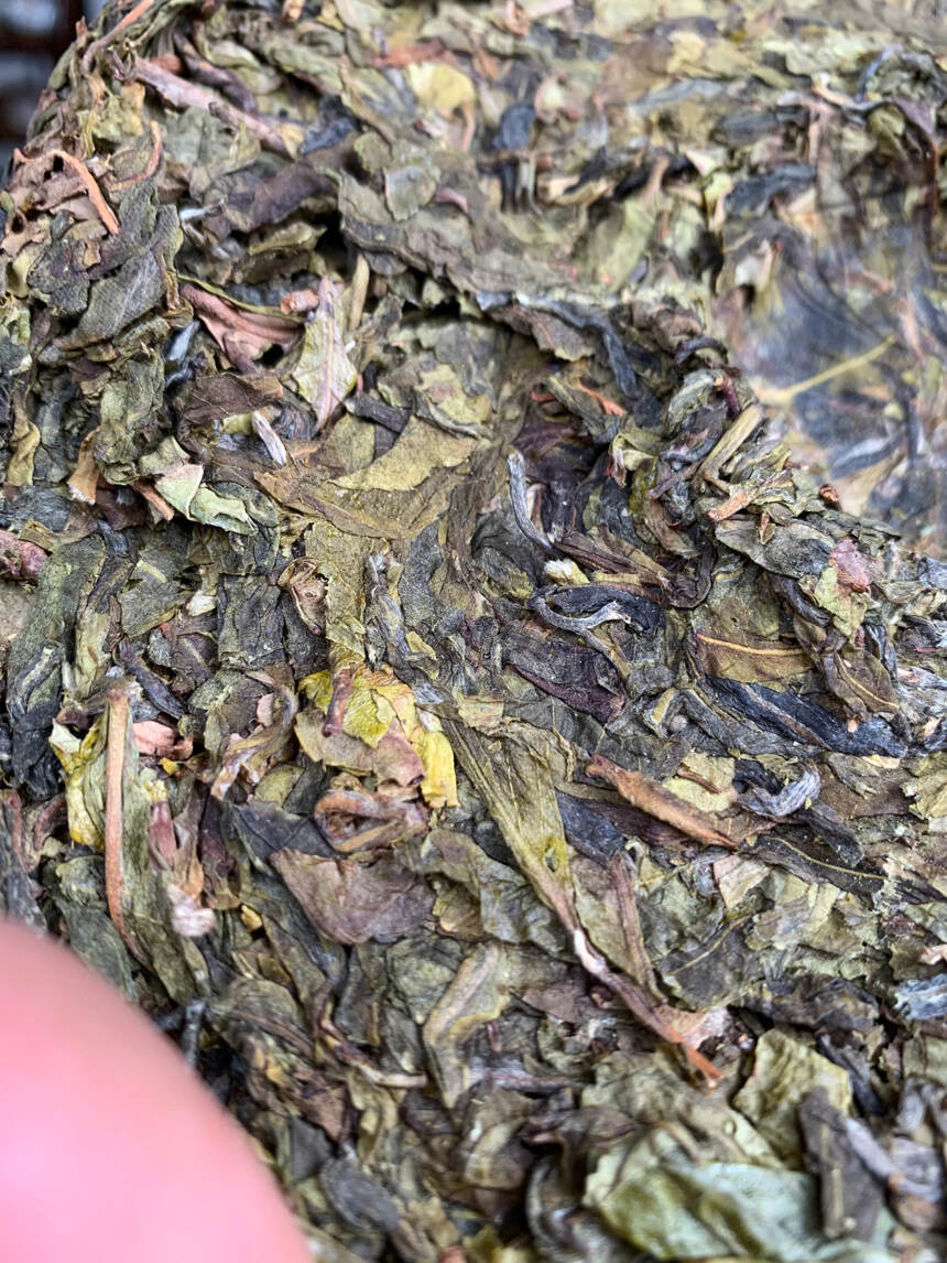 2021年曼松黄金叶曼松贡茶分拣出来的茶箐。曼松贡茶