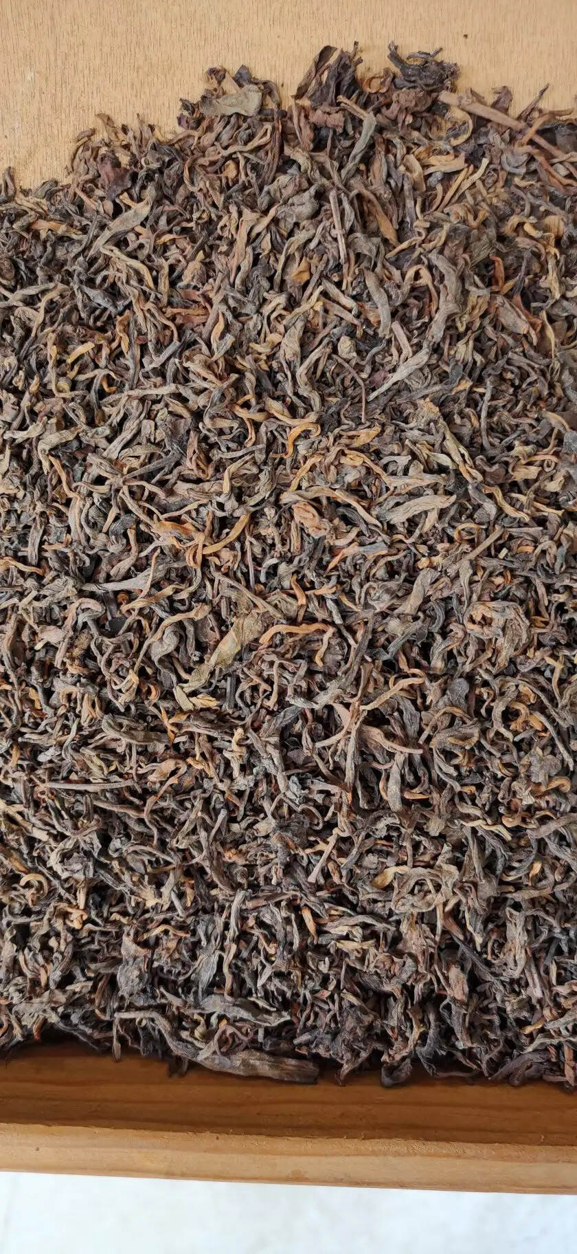 2016年布朗山头春发酵，熟茶散料。#普洱茶# #茶