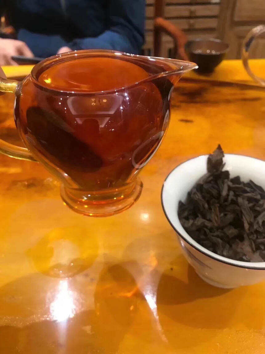 #普洱茶# 95年绿印7542，纯干仓！