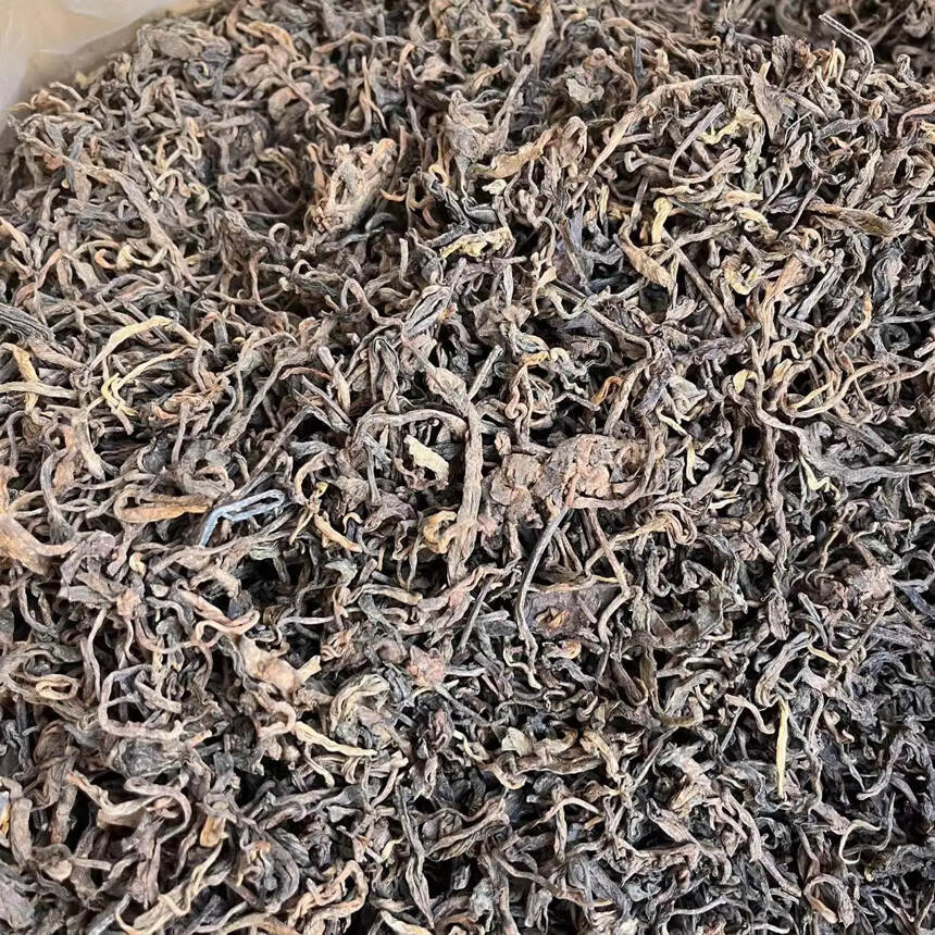 2019年老挝边境高杆茶发酵熟茶。#普洱茶# #茶生