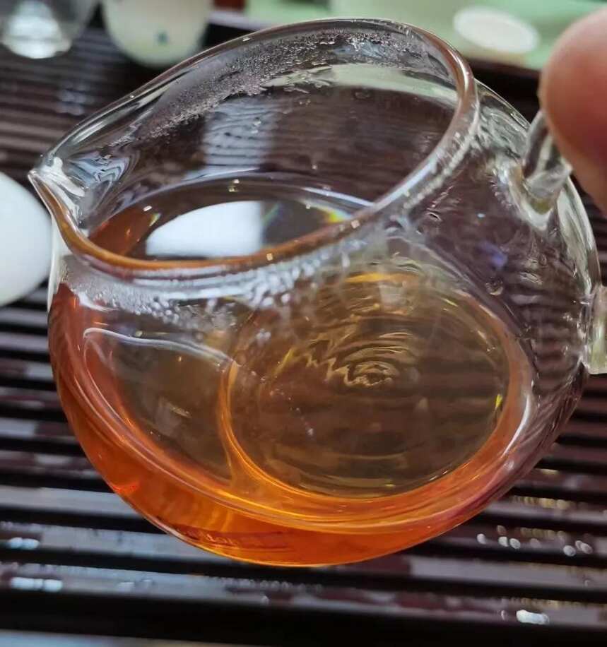 #普洱茶# 特甜水，叶底色泽较嫩显油润#茶生活#