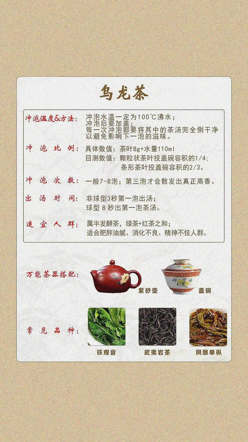 万能的泡茶公式，简单易懂#中国六大茶类# #茶文化#