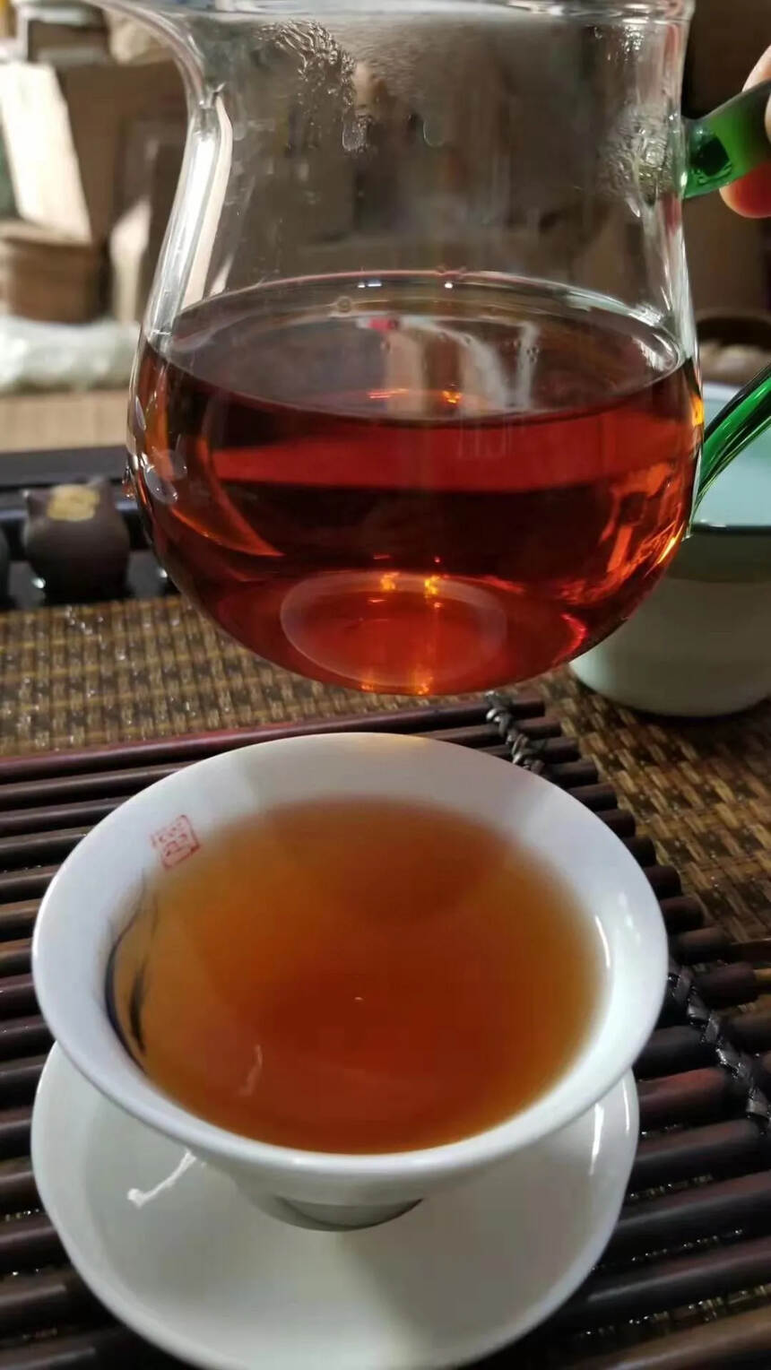 60年代易武樟香老生茶，极品古董普洱，香浓汤稠，耐泡