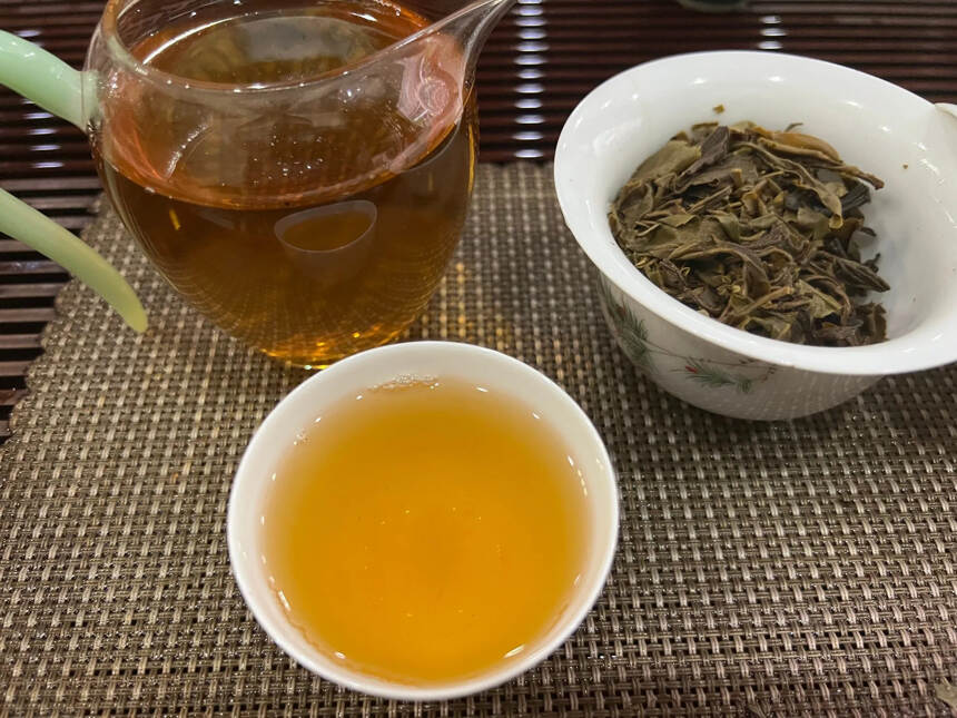 99年花园茶厂易武春尖，老生茶纯干仓，蜜香回甘#茶生