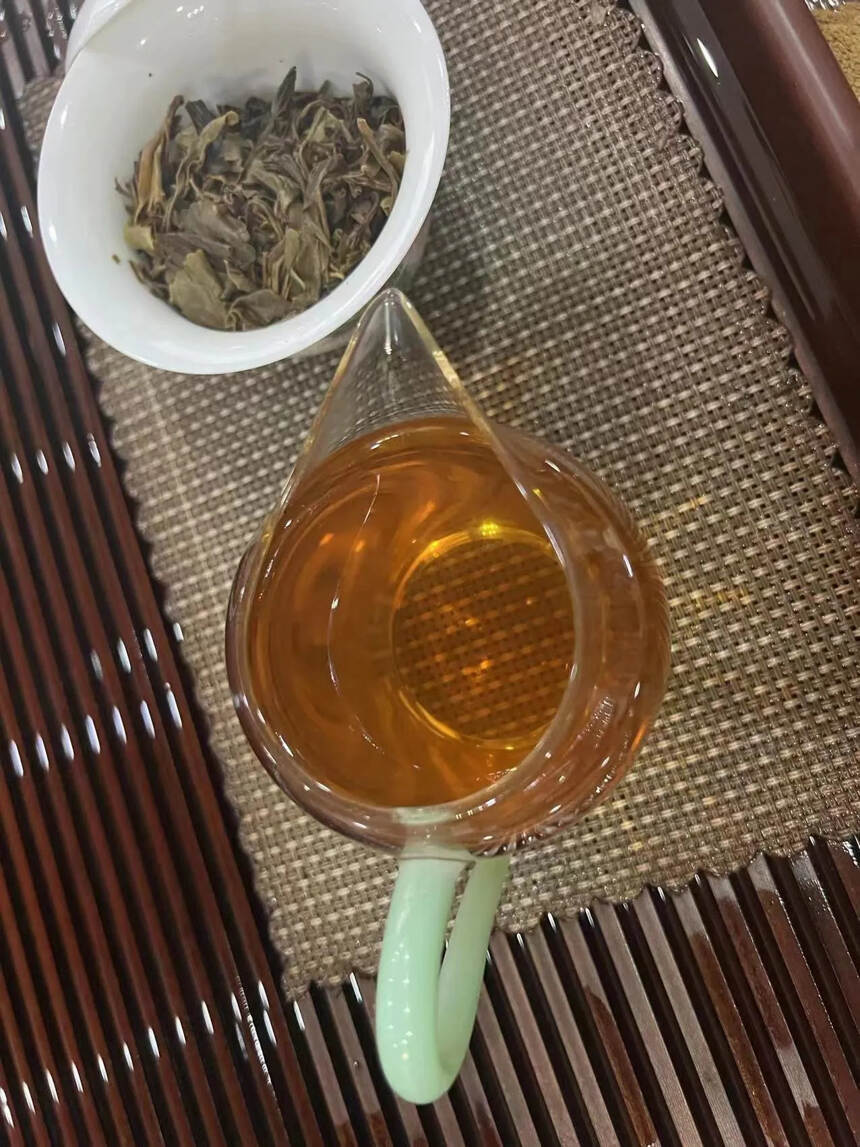 99年花园茶厂易武春尖，老生茶纯干仓，蜜香回甘#茶生