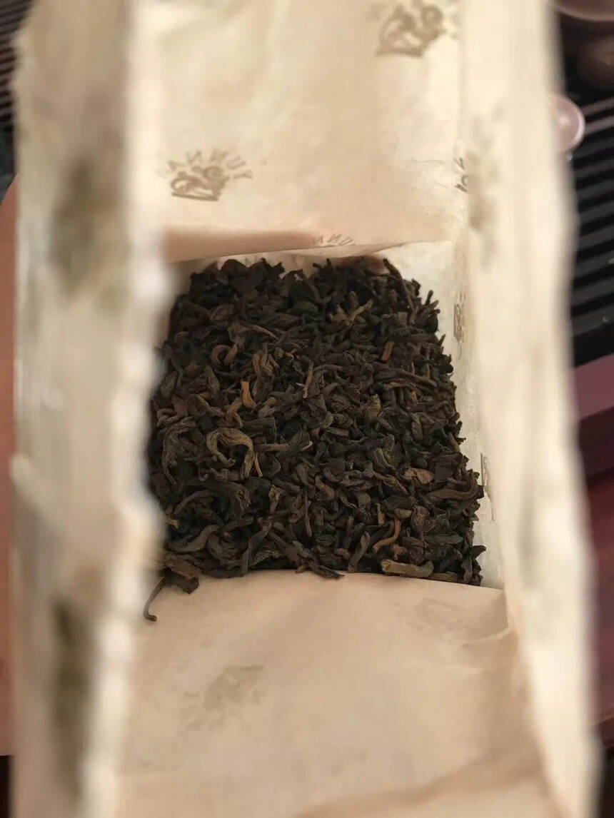 1996年，吉幸牌，出口级熟普洱散茶，100克盒装，