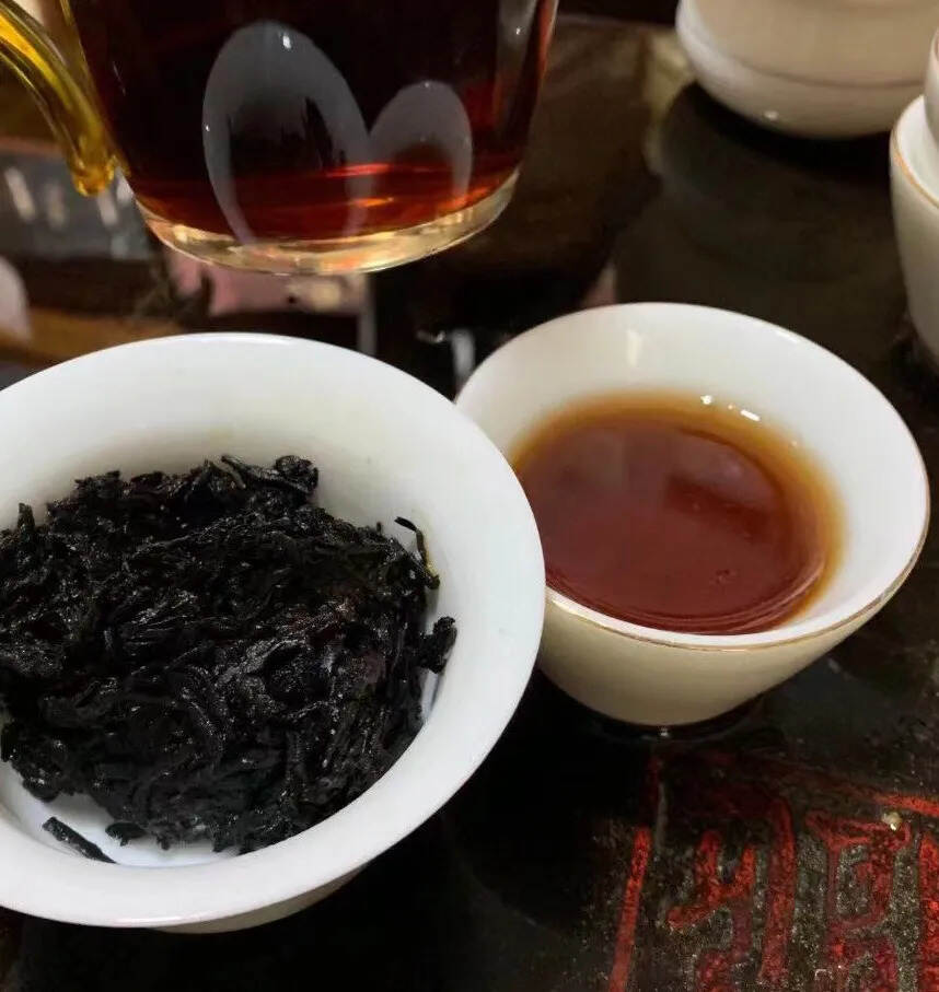 98年中茶紫天饼熟茶#普洱茶# #茶生活# #茶#