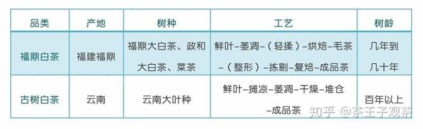 老树白茶和白茶的区别_福鼎白茶和云南白茶的区别