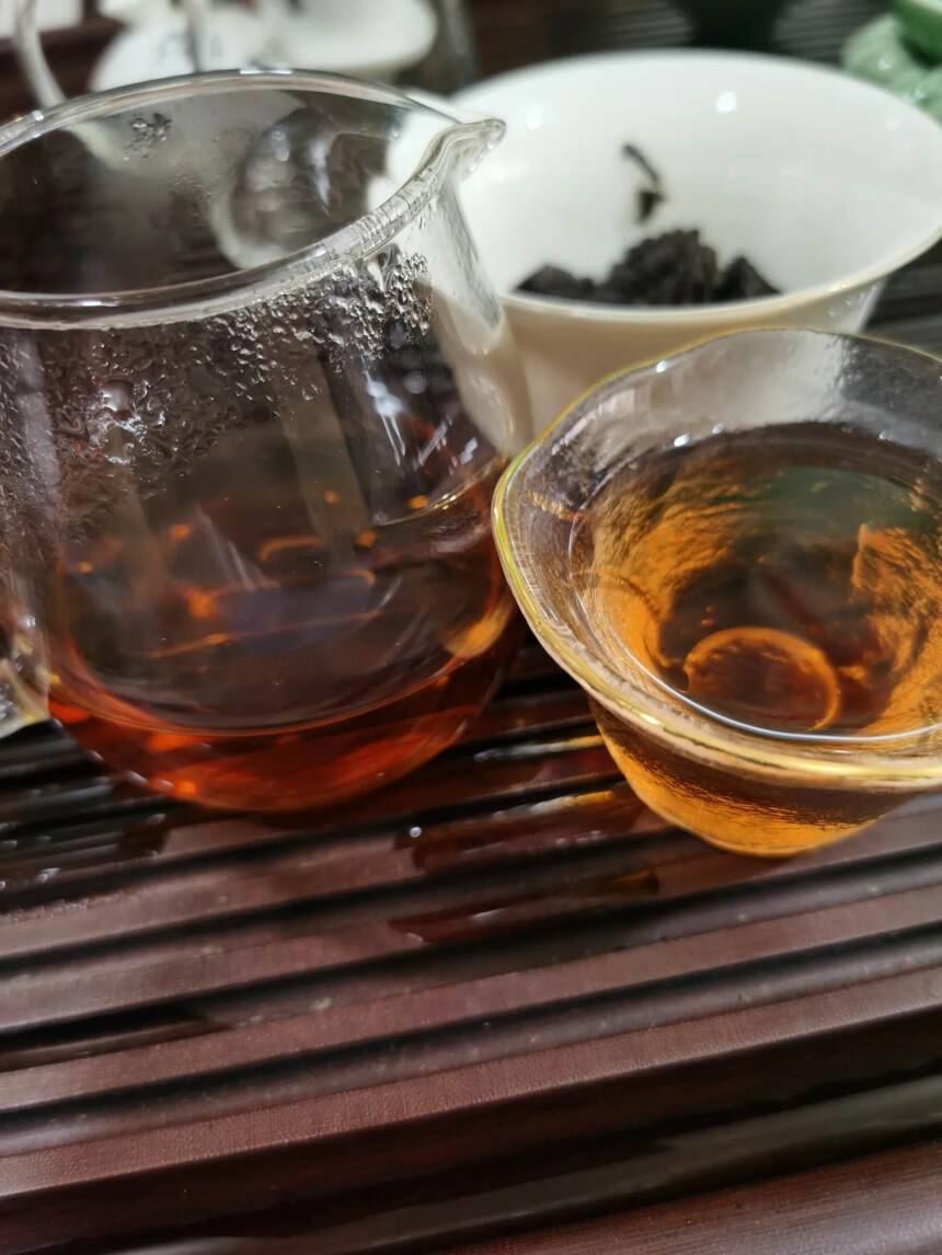 02年勐海布朗山老茶头，口感香糯润滑。#茶生活# #