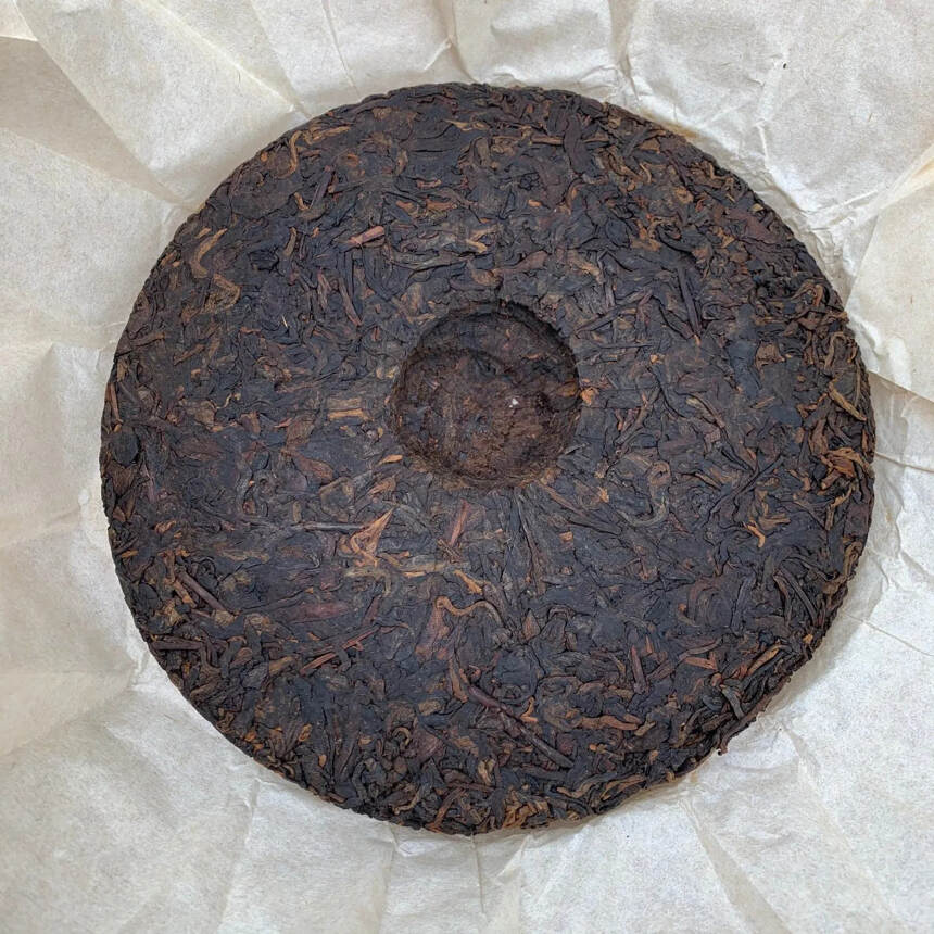 2012年布朗古树熟茶，地道勐海味，陈香糯香很好，价