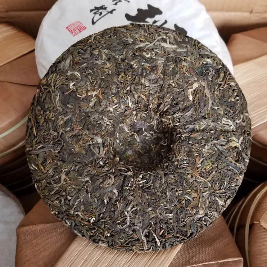 2020年4月初班盆古树茶饼400克，纯料！#普洱茶