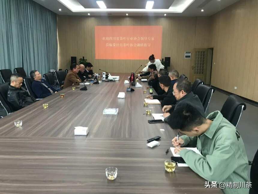 四川省茶叶行业协会赴南路边茶重镇——荥经县考察调研茶产业发展